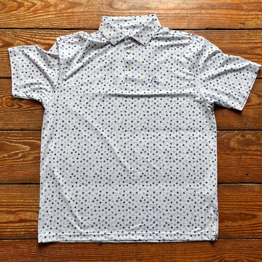 Rhoback paw print XL men’s polo